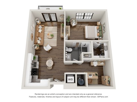 1B Floor Plan at Casa Marti, Florida, 33605